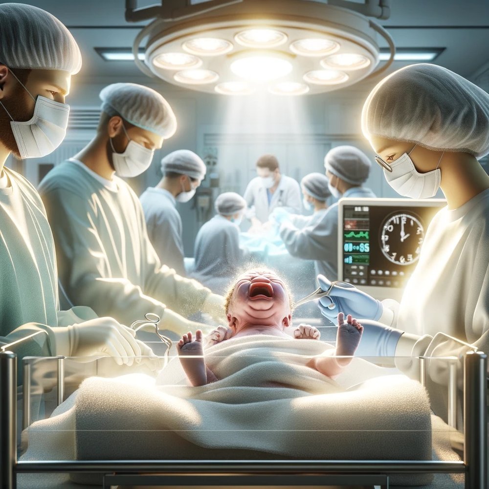 Blessed Baby — Non-Emergency C-Section Election for Newborn Baby's Birth Date & Time
